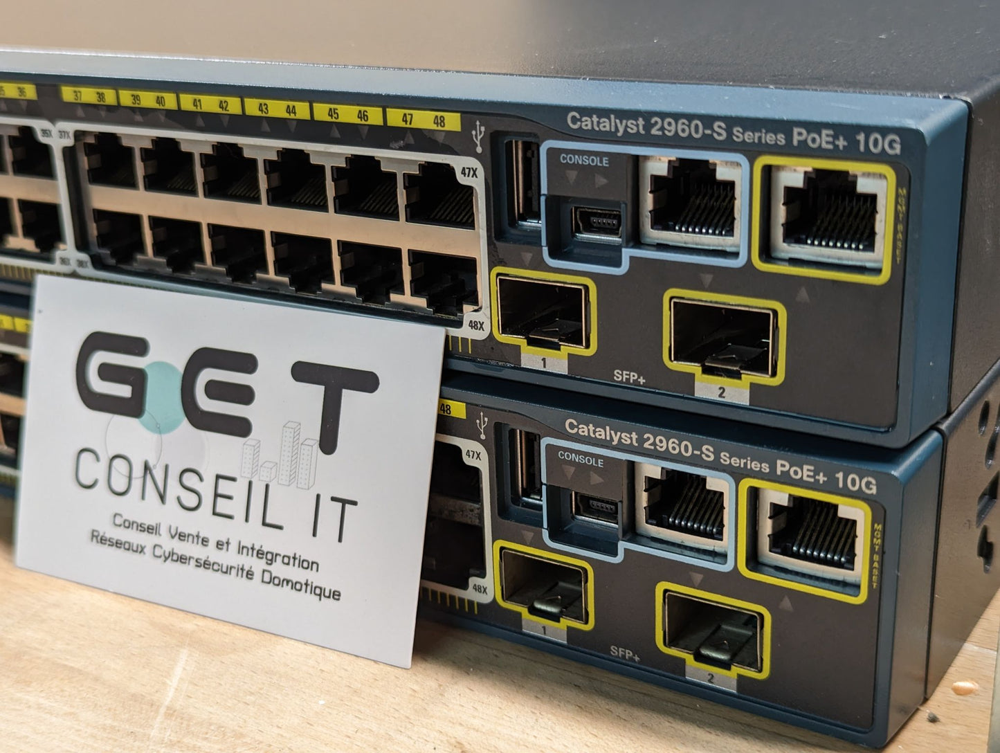 Switch Cisco 2960S FPD-L - 1Gbps POE sur 24 ou 48p - Uplink 10Gbps